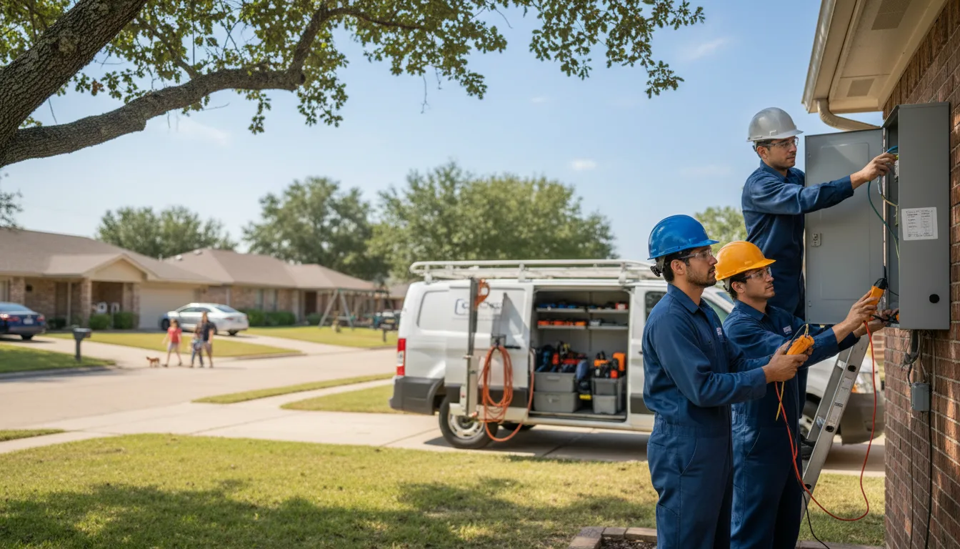 Certified electrician providing emergency electrical services in Crandall, IN